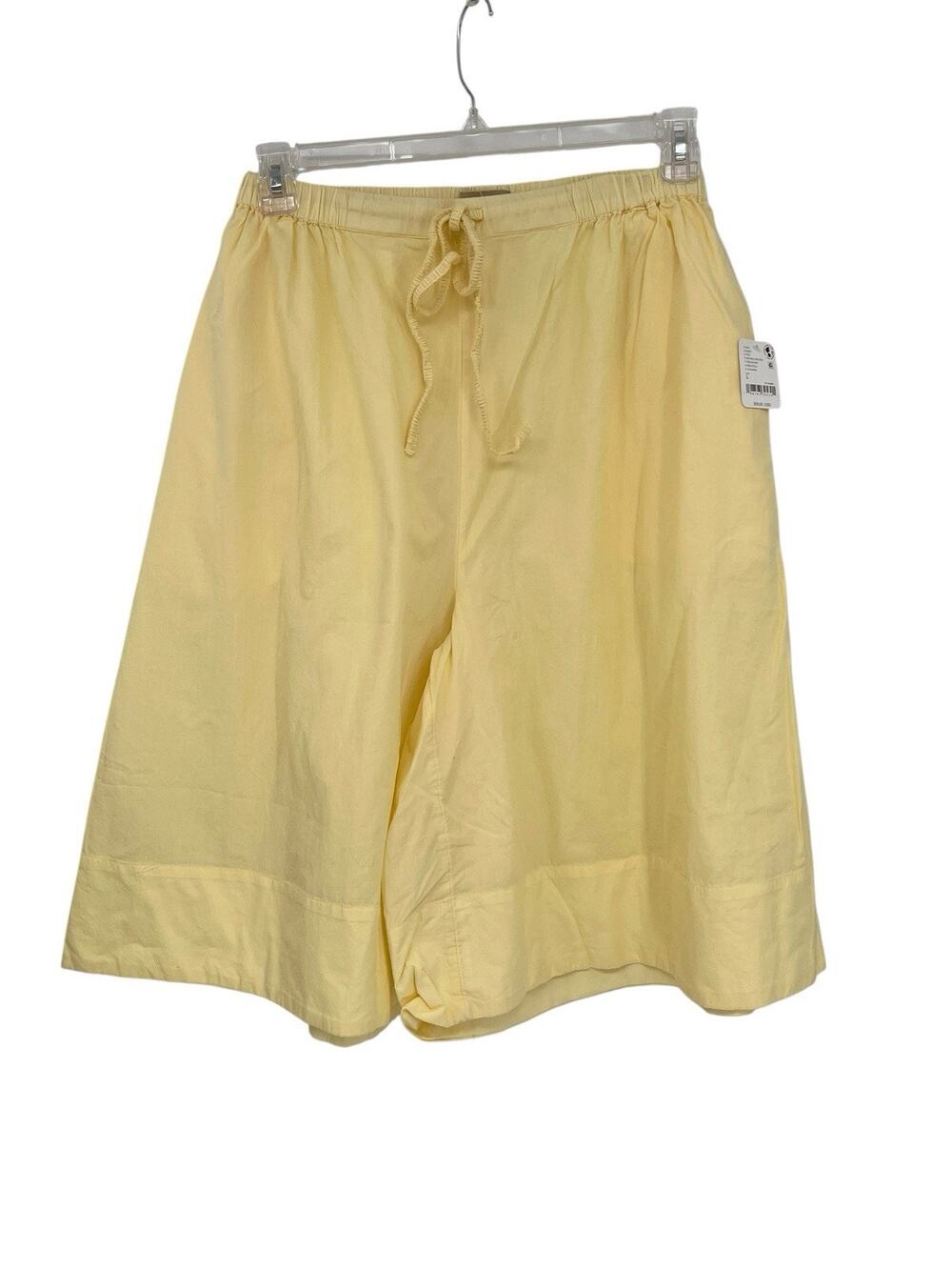 NWT Free People Free-est Menorca Slouchy Capris Culotte Yellow Size Large